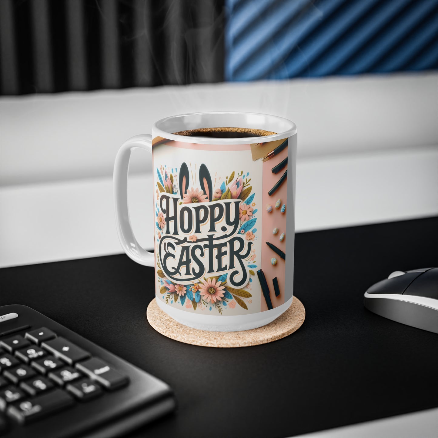Hoppy Easter Ceramic Coffee Cup - 11oz & 15oz | Festive Drinkware for Spring Celebrations