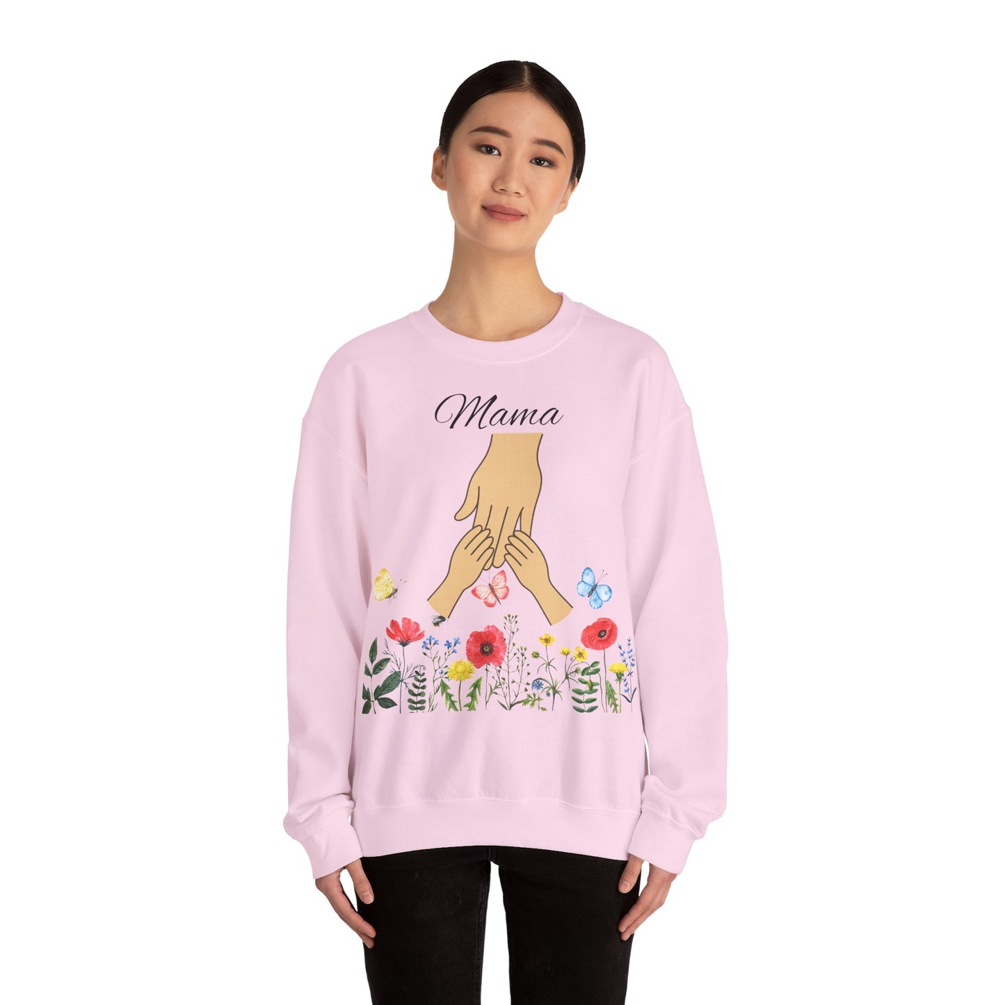 Floral Mama Crewneck Sweatshirt - Unisex Heavy Blend™