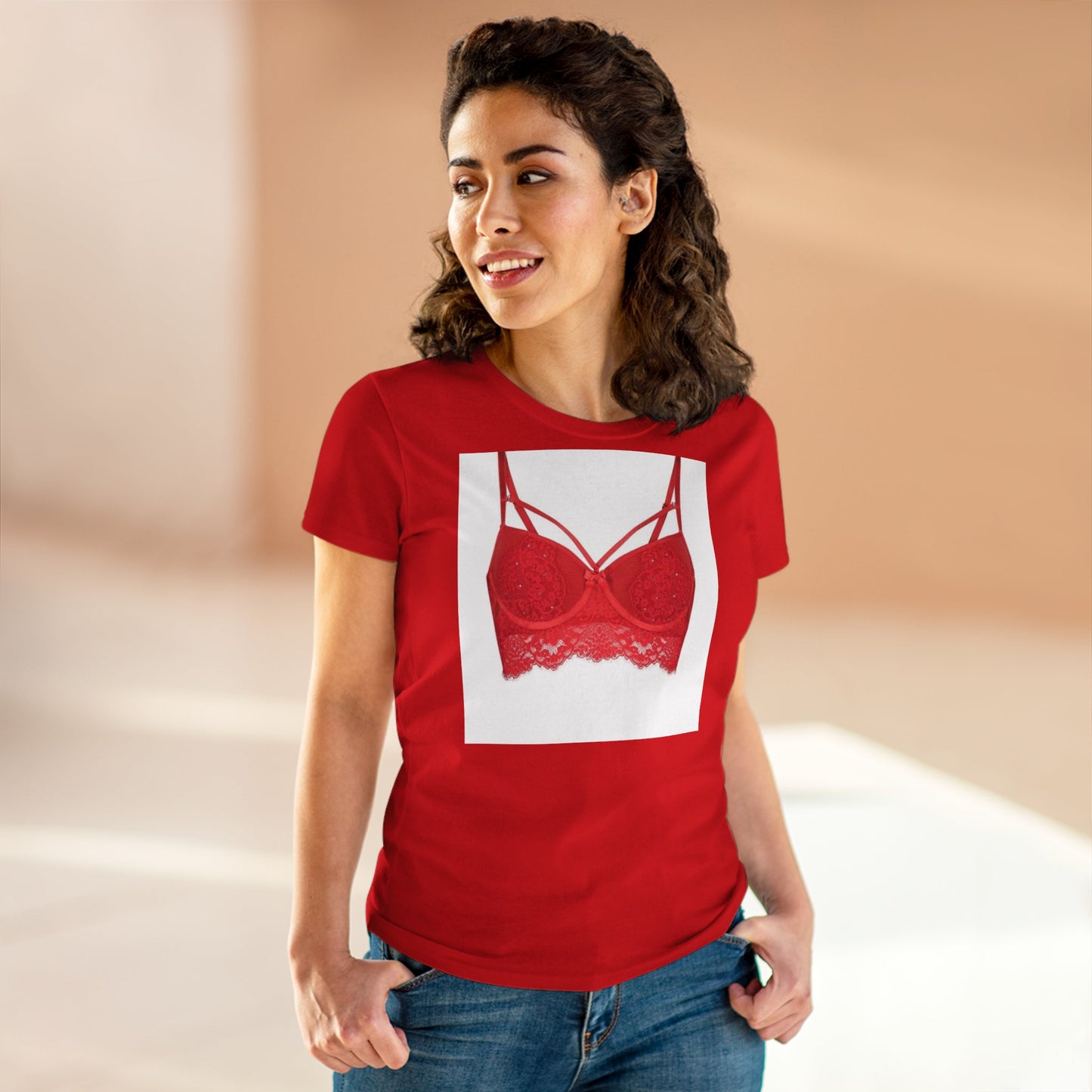 Women's Midweight Cotton Bra Tee