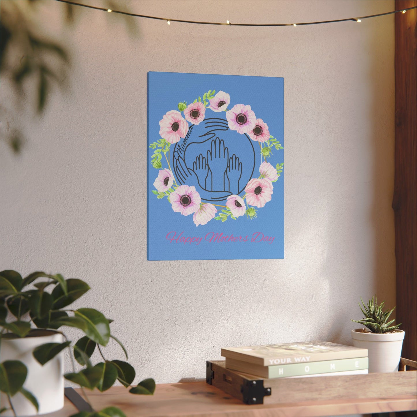 Canvas Wall Decor - Mother's Day Floral Spring gift