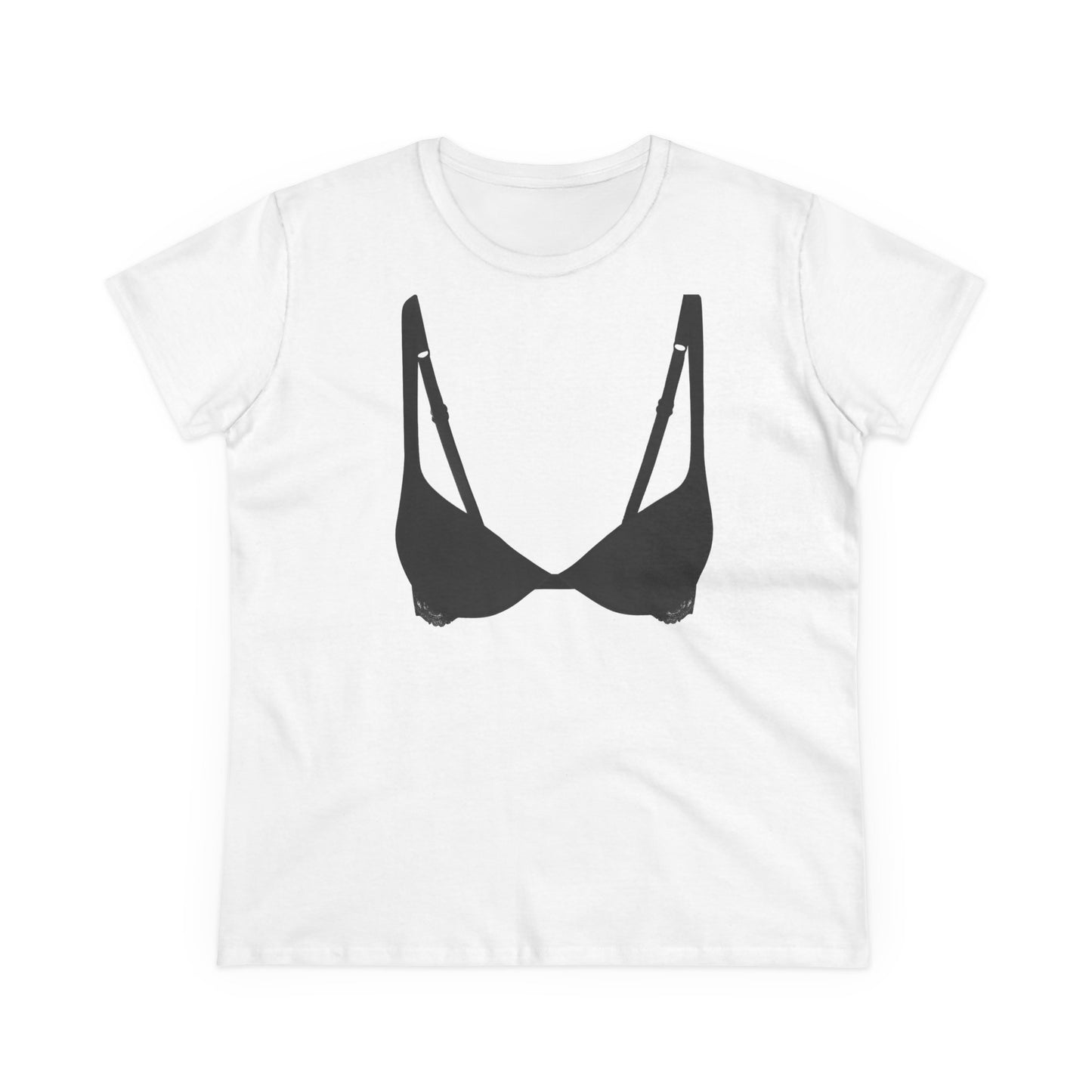 White Women's Midweight Cotton Tee