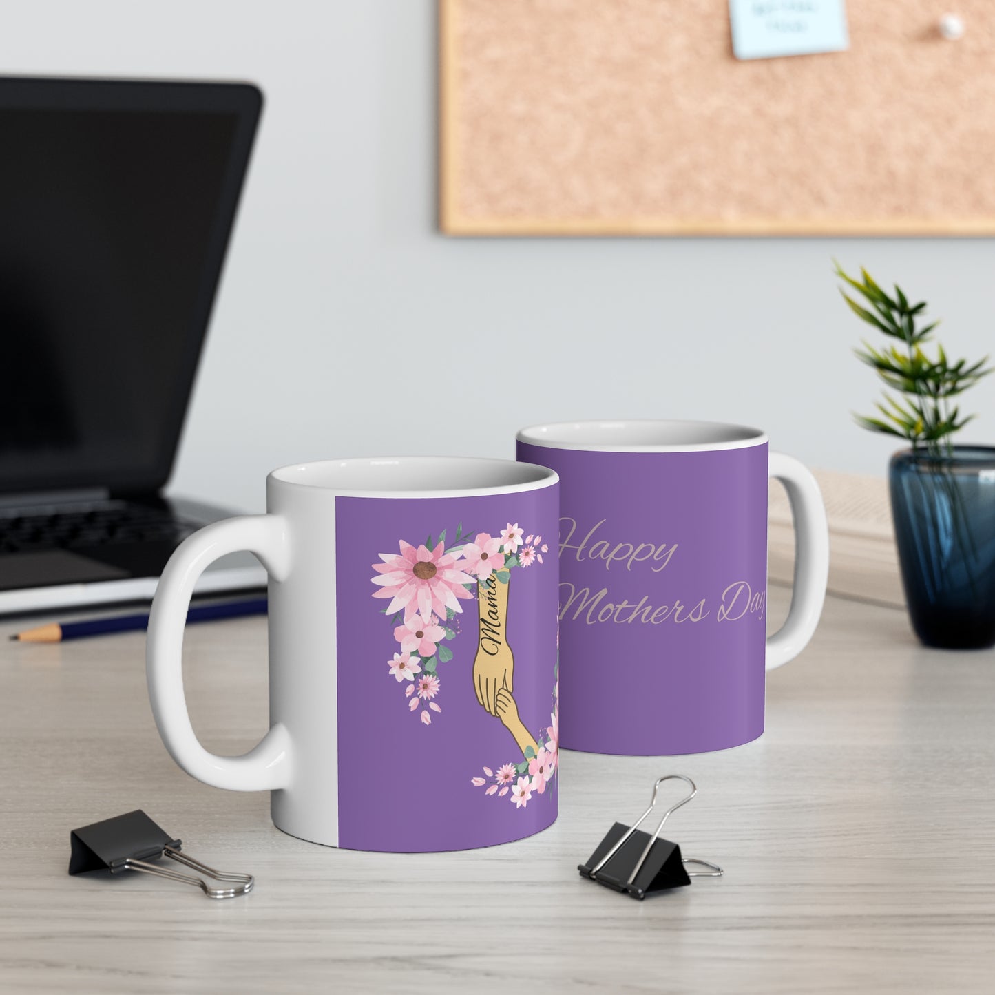 Floral Mother's Day Coffee Mug, Perfect Gift for Mom