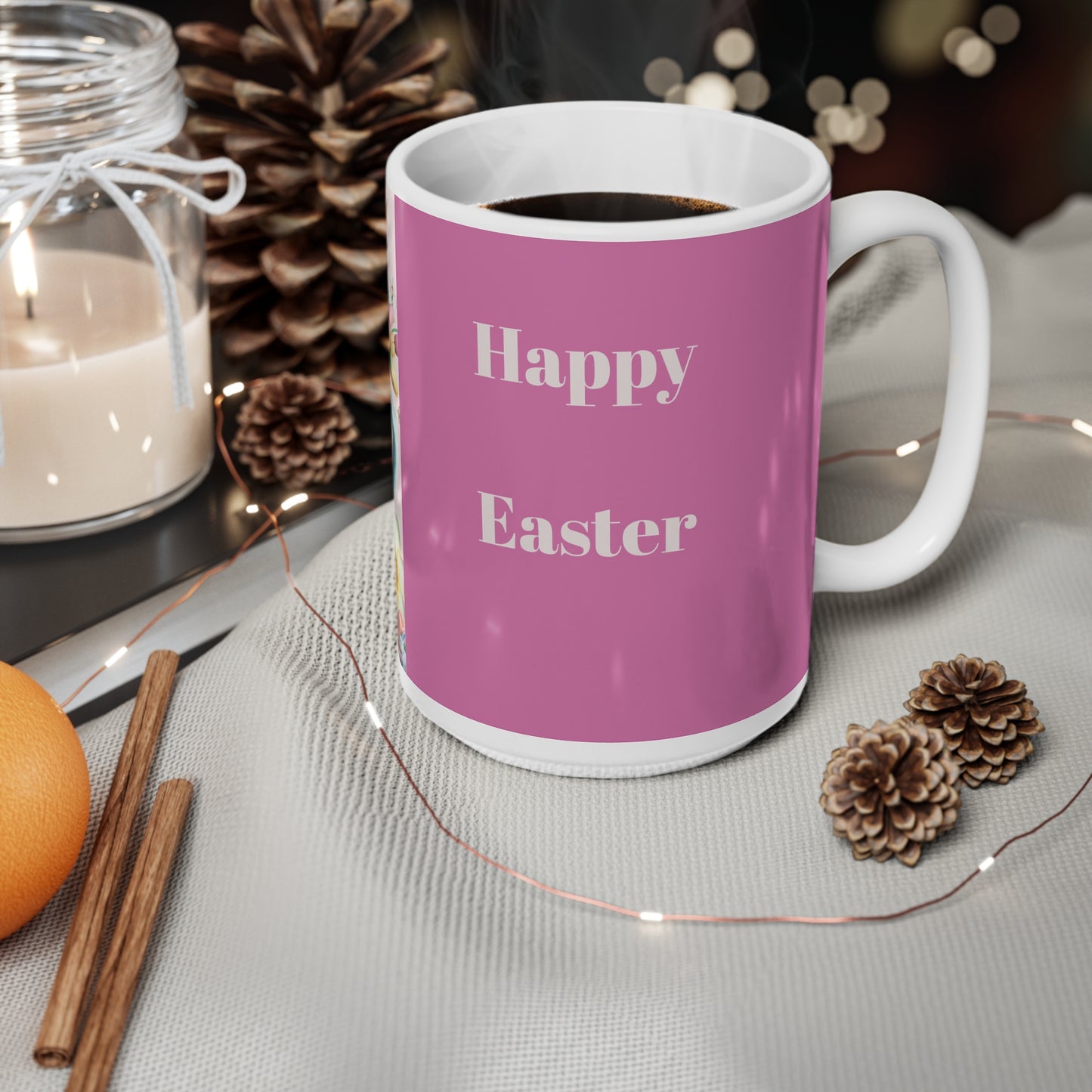 Easter Bunny Ceramic Coffee Cups - 11oz & 15oz