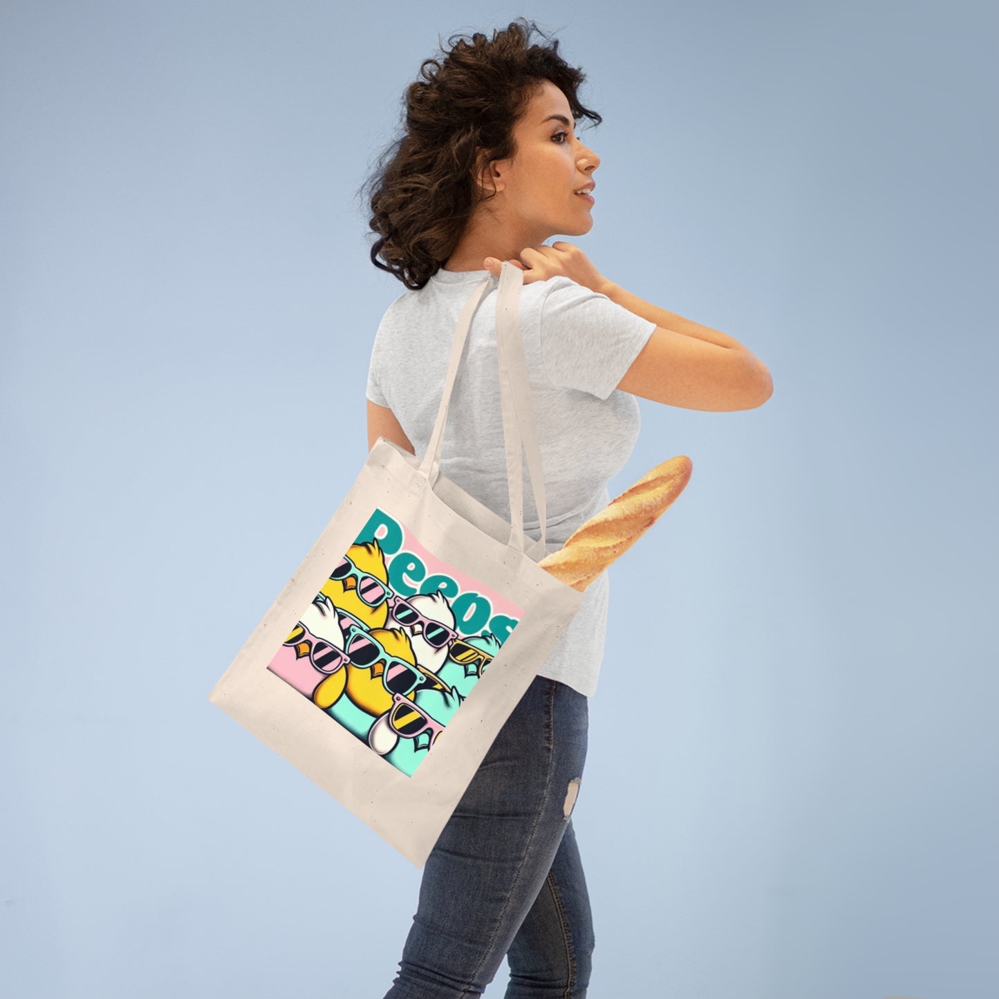 Cool Chickens Sunglasses Tote Bag - Fun and Quirky Eco-Friendly Bag