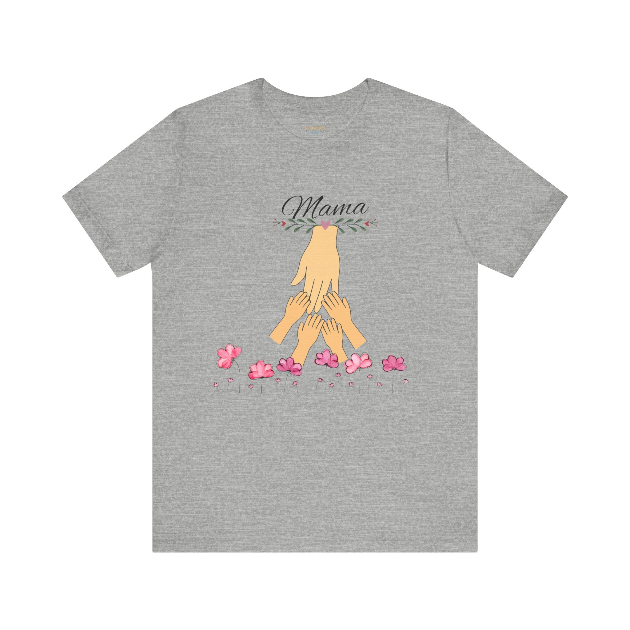 Mama Hands Unisex Custom  Tee - Perfect Gift for Mother's Day & Family Celebrations