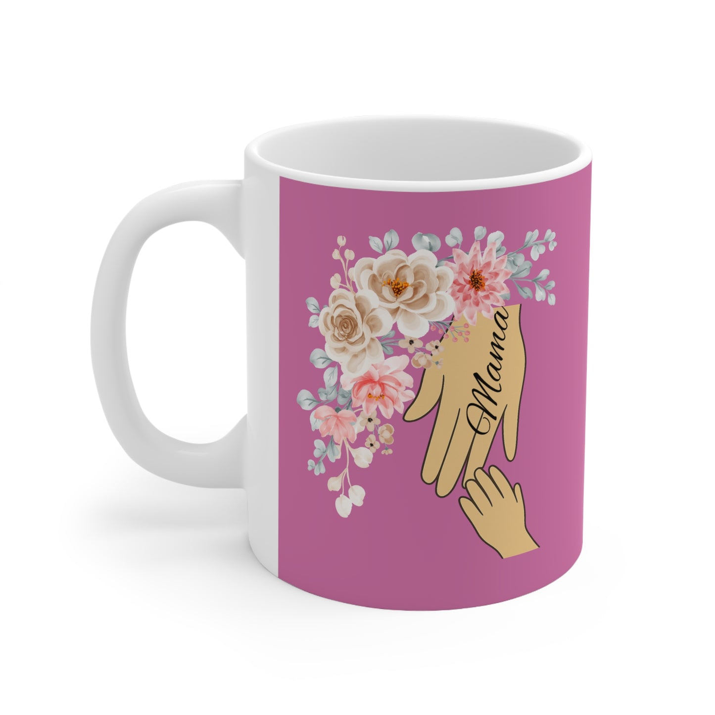 Floral Mother’s Day Ceramic Coffee Cups - 11oz & 15oz Mugs for Moms